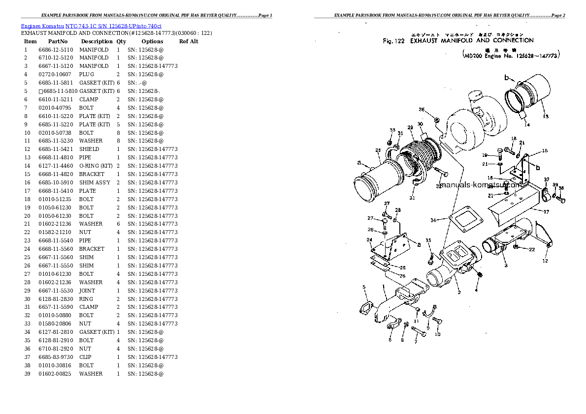 Protected: NTC-743-1C S/N 125628-UP Partsbook