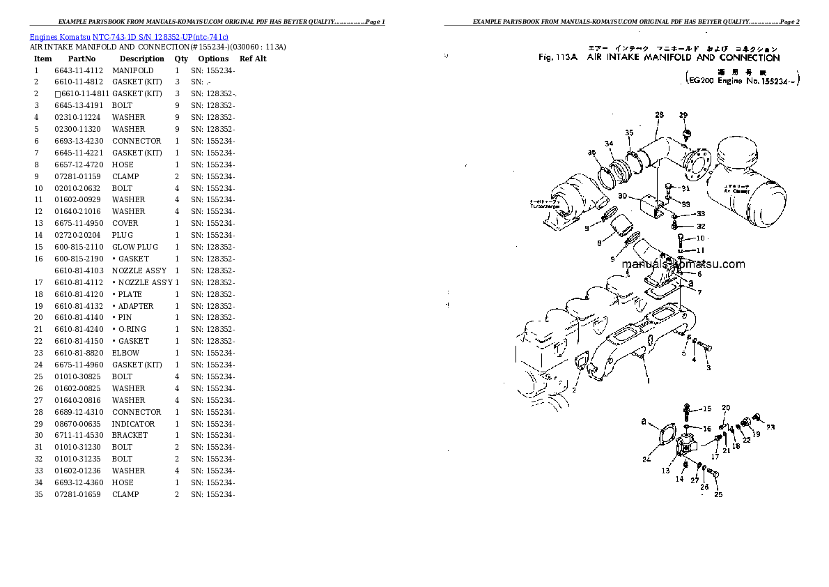 Protected: NTC-743-1D S/N 128352-UP Partsbook