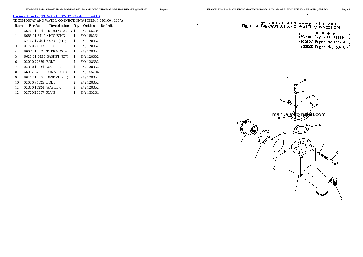 Protected: NTC-743-1D S/N 128352-UP Partsbook