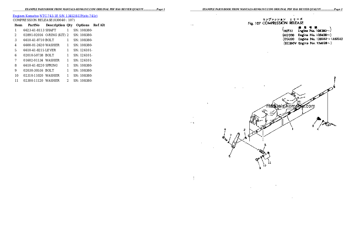 Protected: NTC-743-1E S/N 134528-UP Partsbook