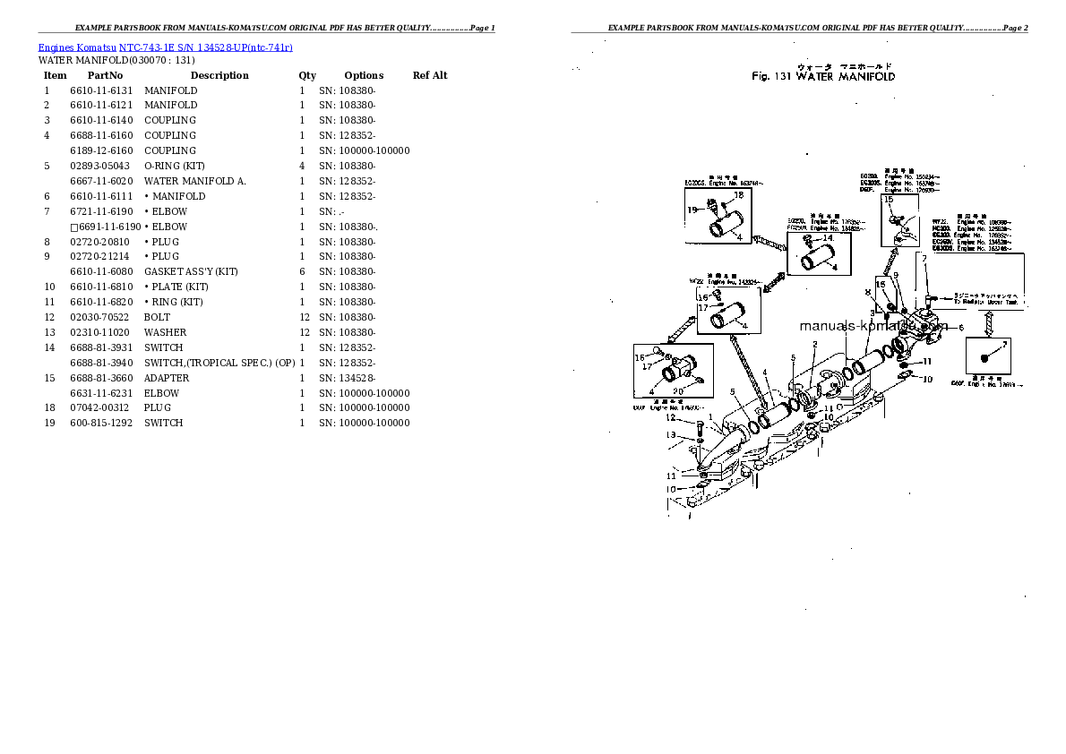 Protected: NTC-743-1E S/N 134528-UP Partsbook