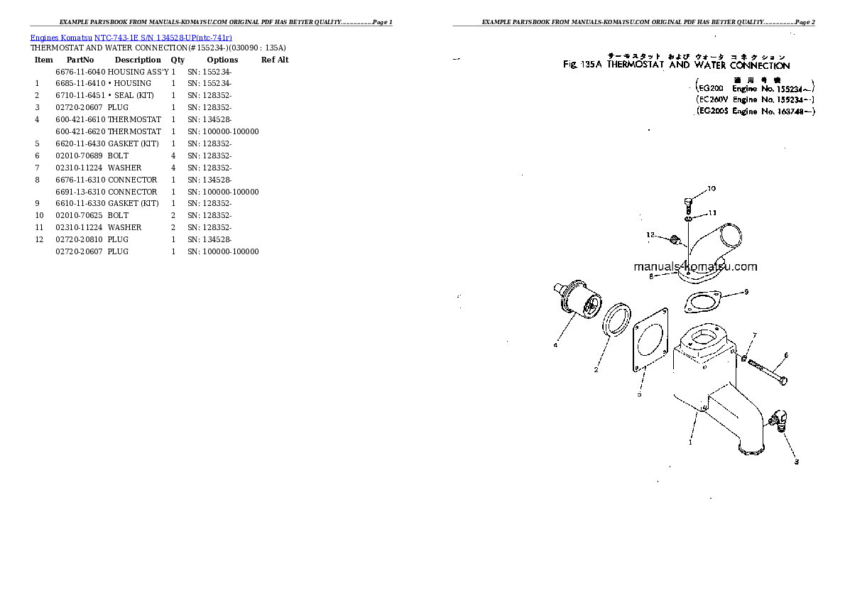 Protected: NTC-743-1E S/N 134528-UP Partsbook