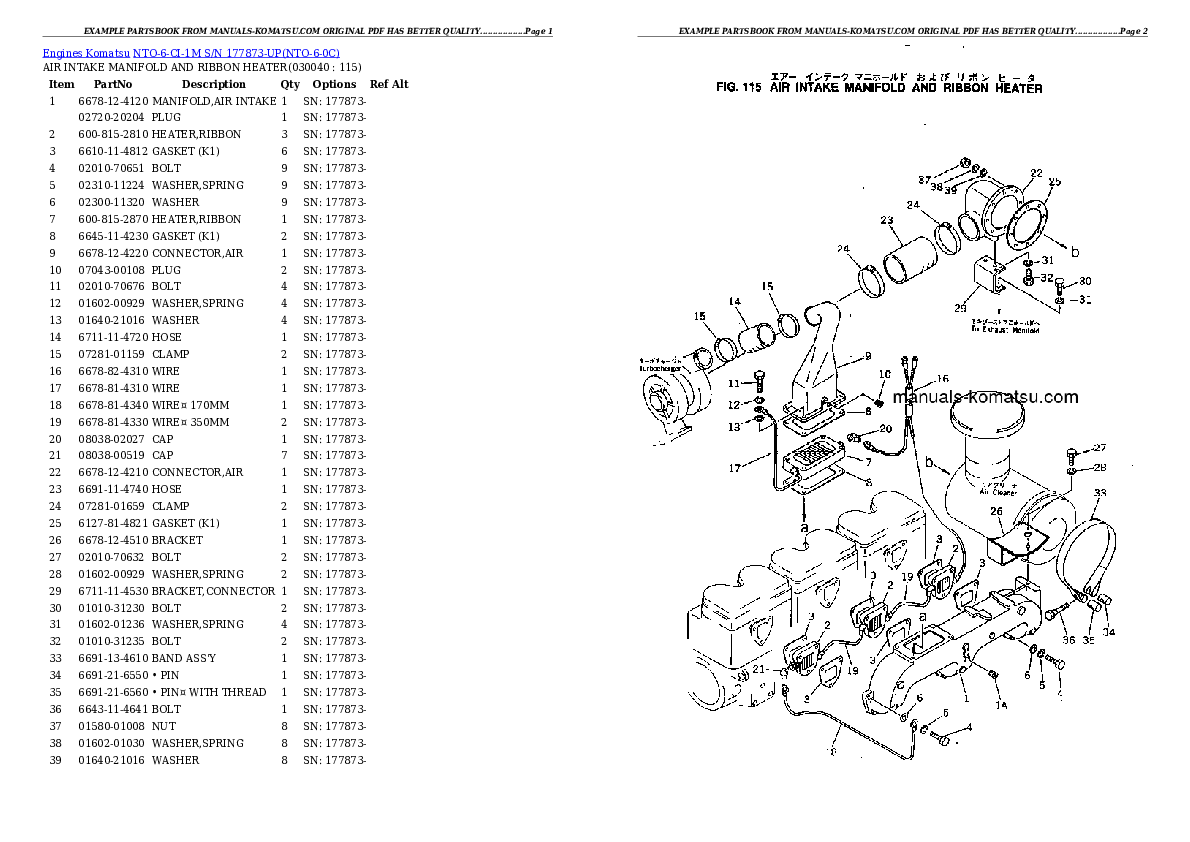 Protected: NTO-6-CI-1M S/N 177873-UP Partsbook