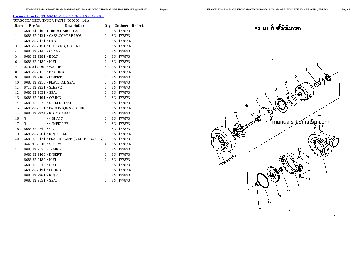Protected: NTO-6-CI-1M S/N 177873-UP Partsbook