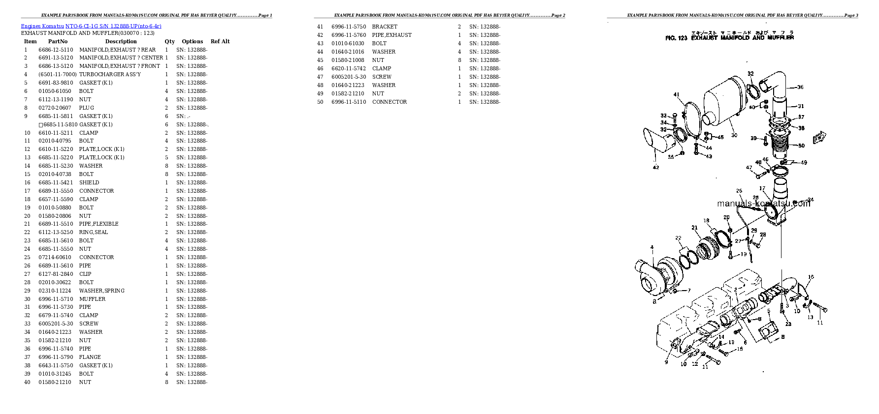 Protected: NTO-6-CI-1G S/N 132888-UP Partsbook