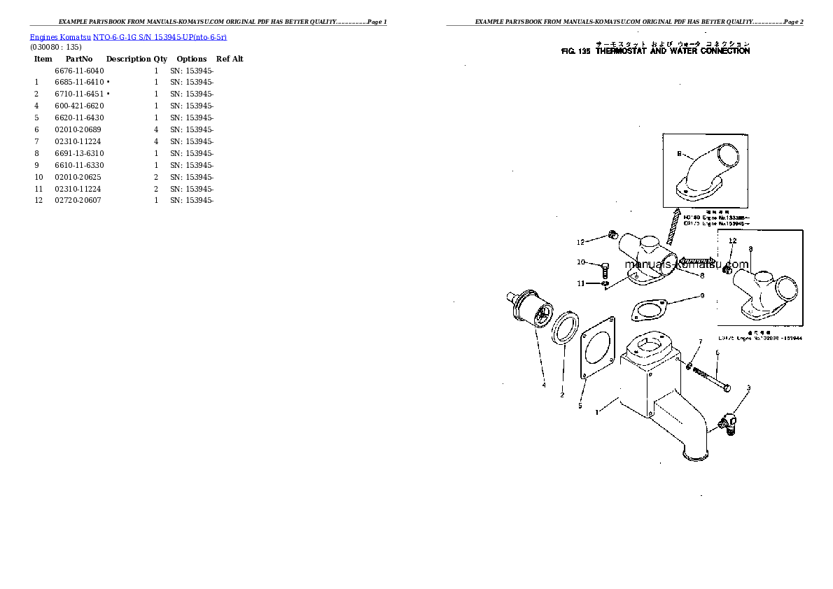Protected: NTO-6-G-1G S/N 153945-UP Partsbook