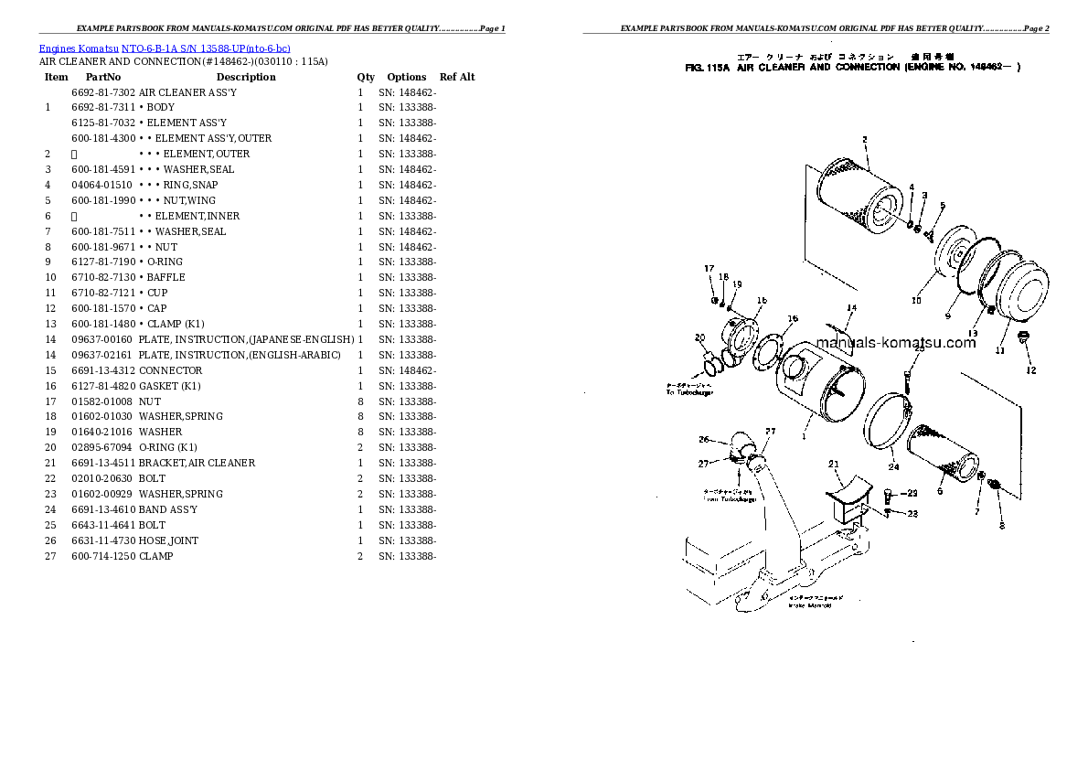Protected: NTO-6-B-1A S/N 13588-UP Partsbook