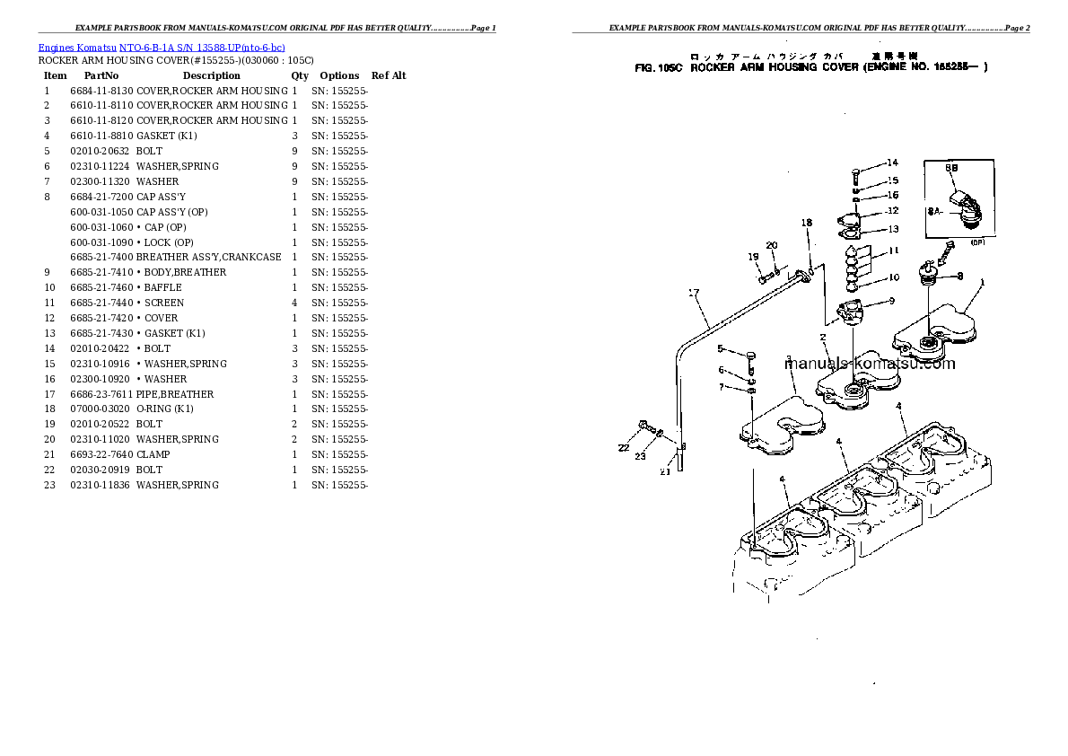 Protected: NTO-6-B-1A S/N 13588-UP Partsbook