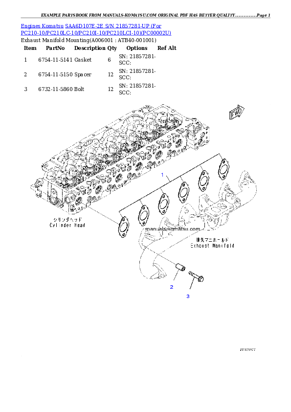 Protected: SAA6D107E-2E S/N 21857281-UP (For PC210-10/PC210LC-10/PC210I-10/PC210LCI-10) Partsbook