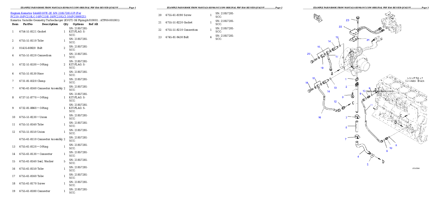 Protected: SAA6D107E-2E S/N 21857281-UP (For PC210-10/PC210LC-10/PC210I-10/PC210LCI-10) Partsbook