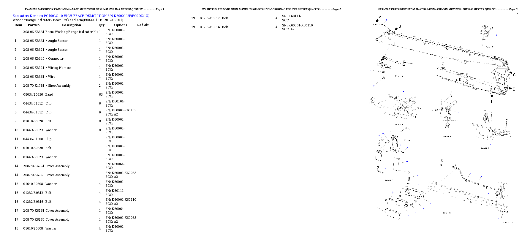 Protected: PC490LC-10 HIGH REACH DEMOLITION S/N K60001-UP Partsbook