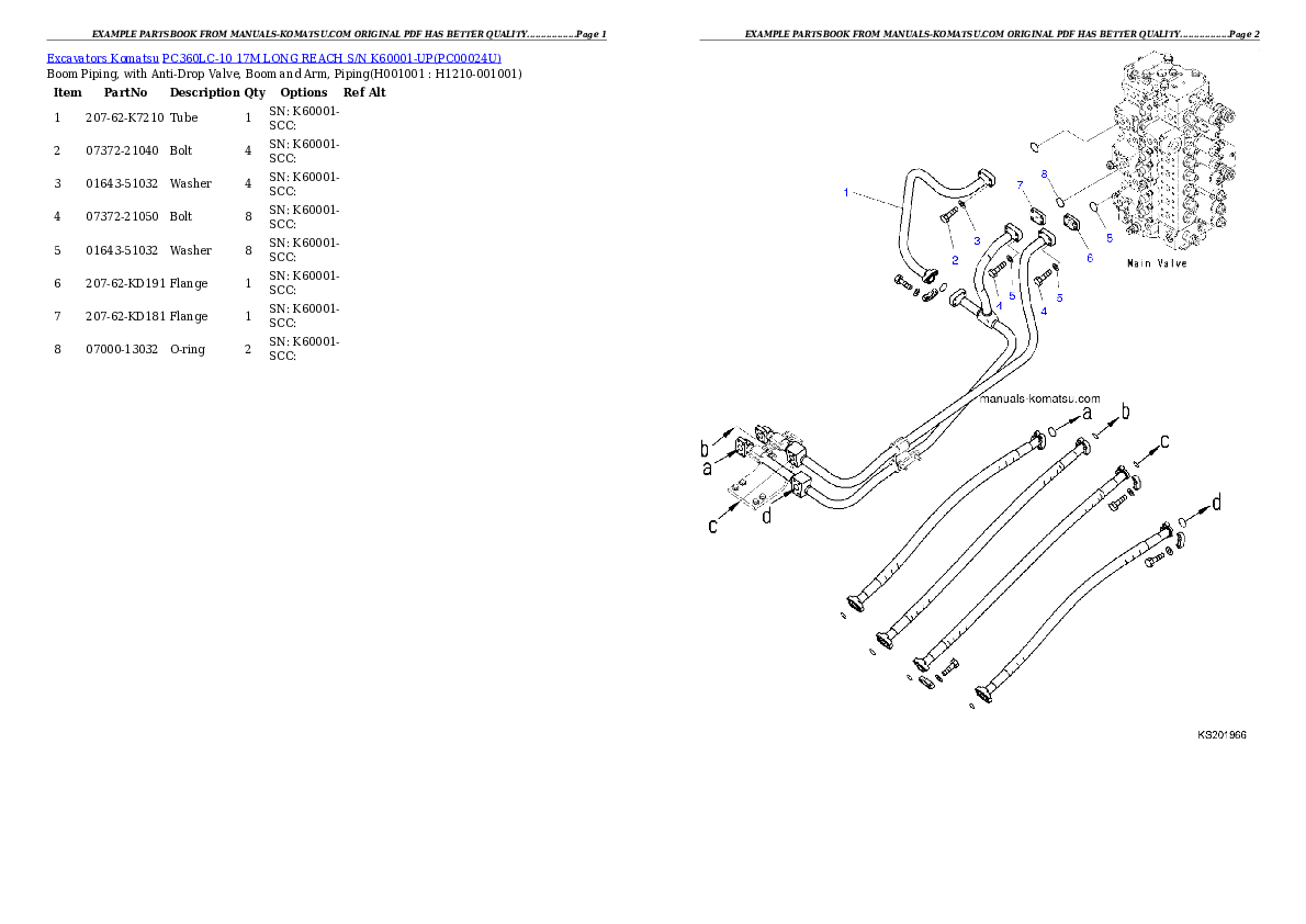 Protected: PC360LC-10 17M LONG REACH S/N K60001-UP Partsbook