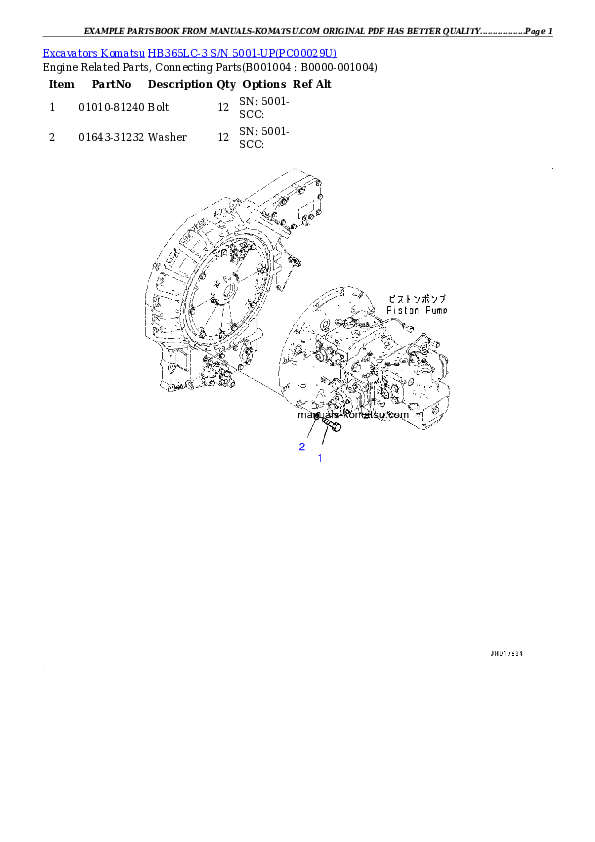 Protected: HB365LC-3 S/N 5001-UP Partsbook
