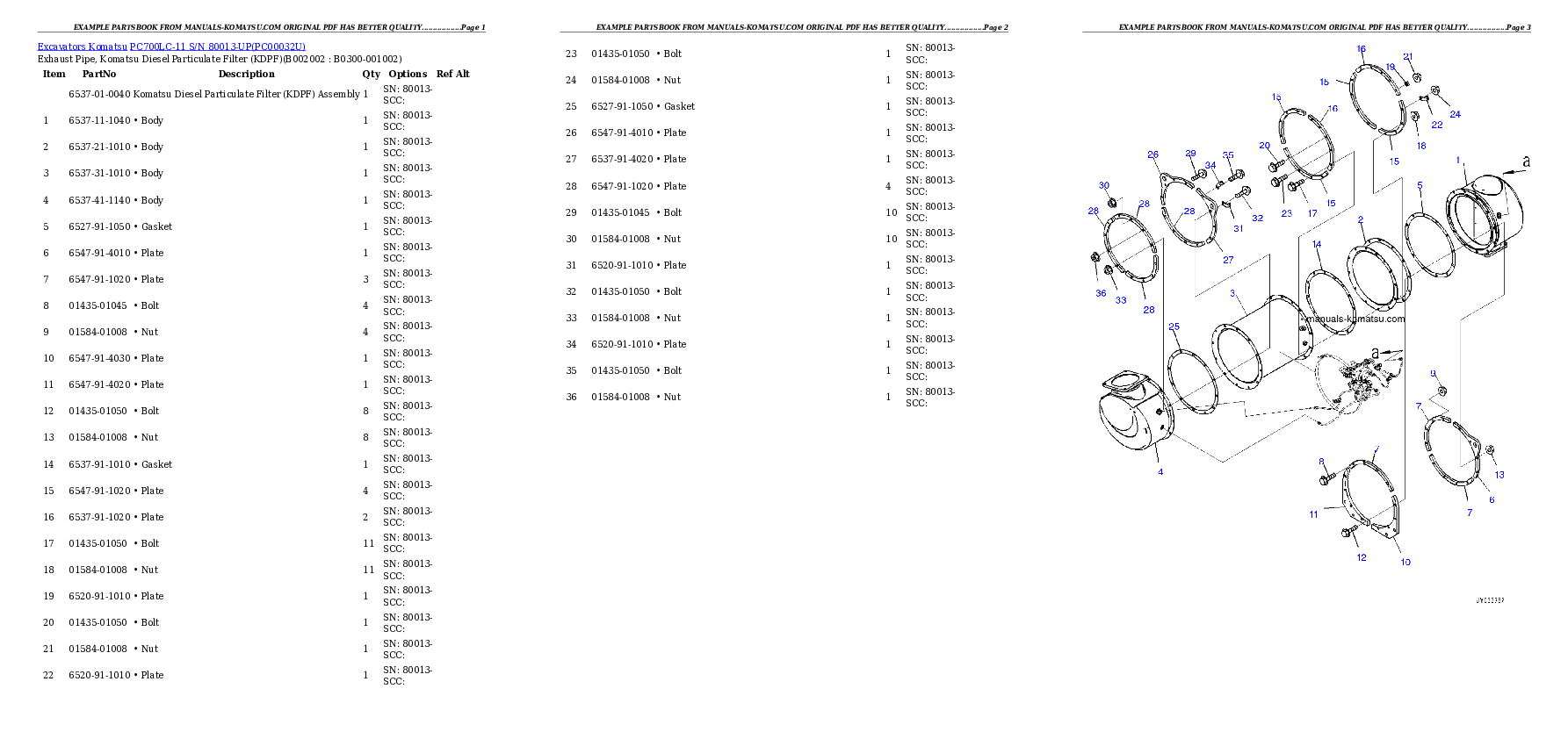 Protected: PC700LC-11 S/N 80013-UP Partsbook