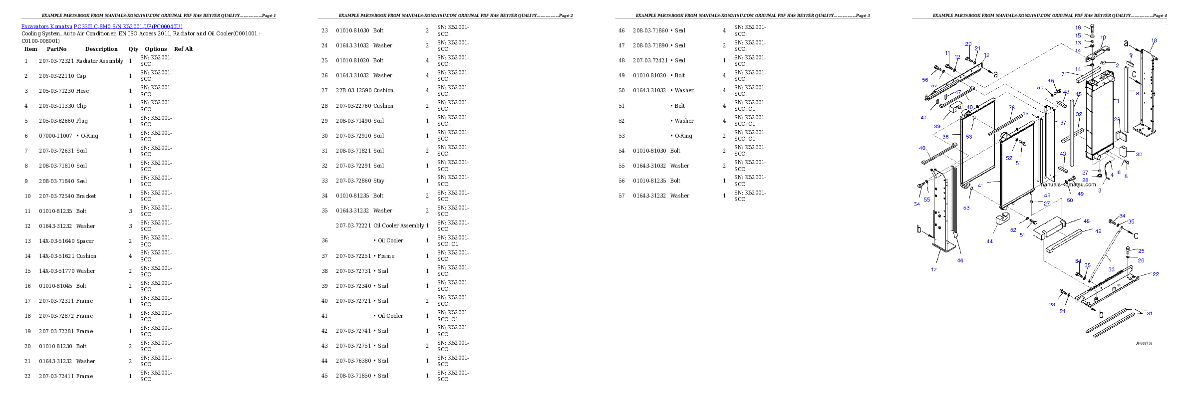 Protected: PC350LC-8M0 S/N K52001-UP Partsbook