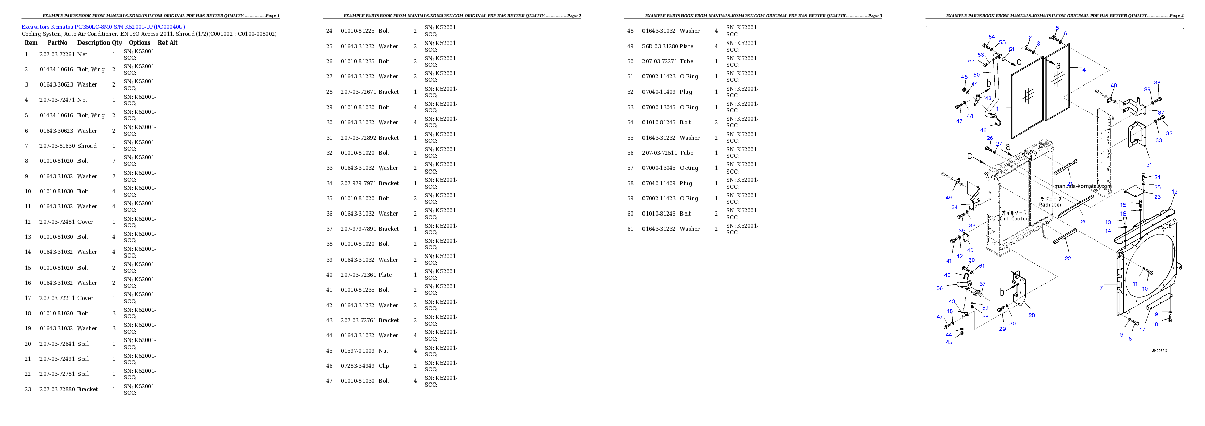 Protected: PC350LC-8M0 S/N K52001-UP Partsbook