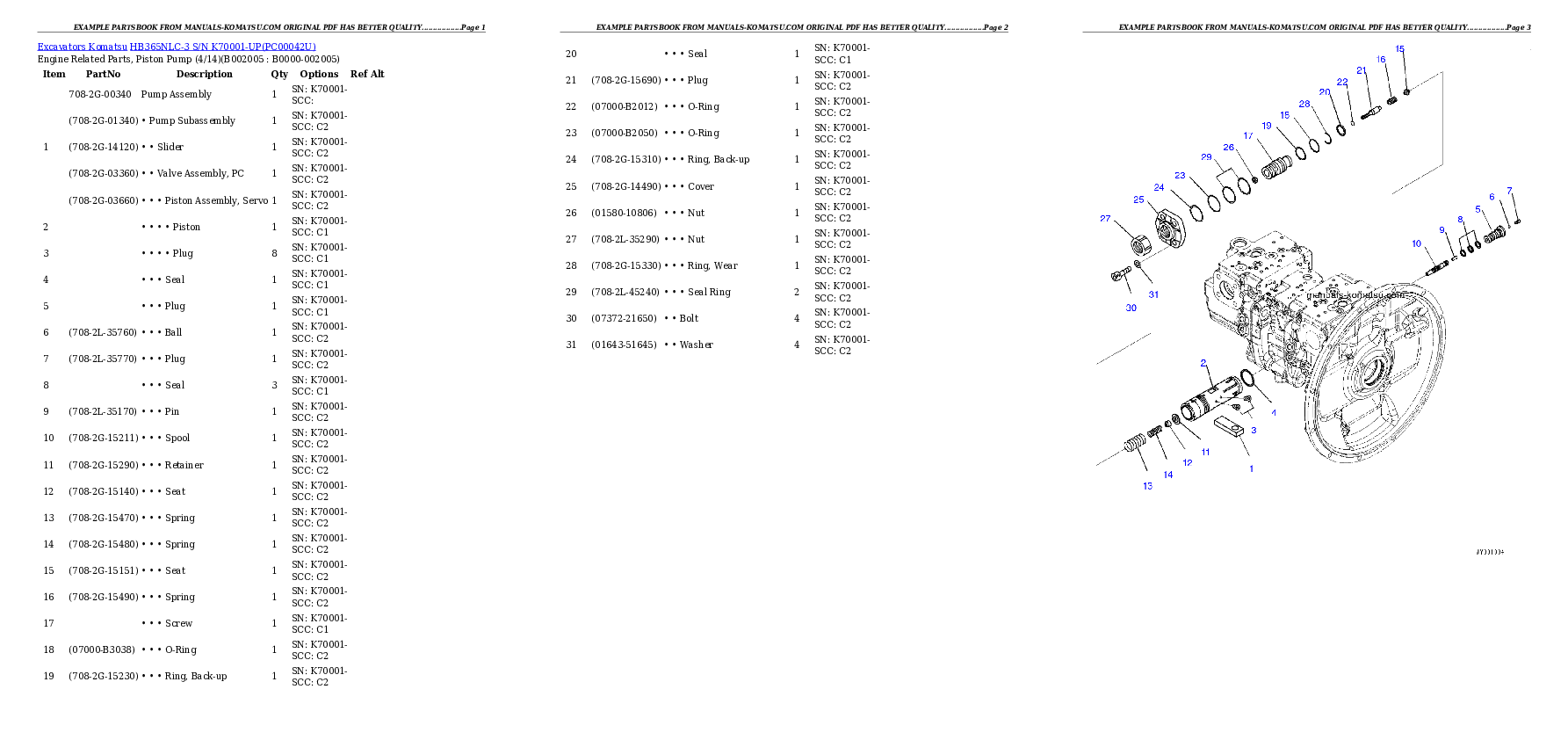 Protected: HB365NLC-3 S/N K70001-UP Partsbook