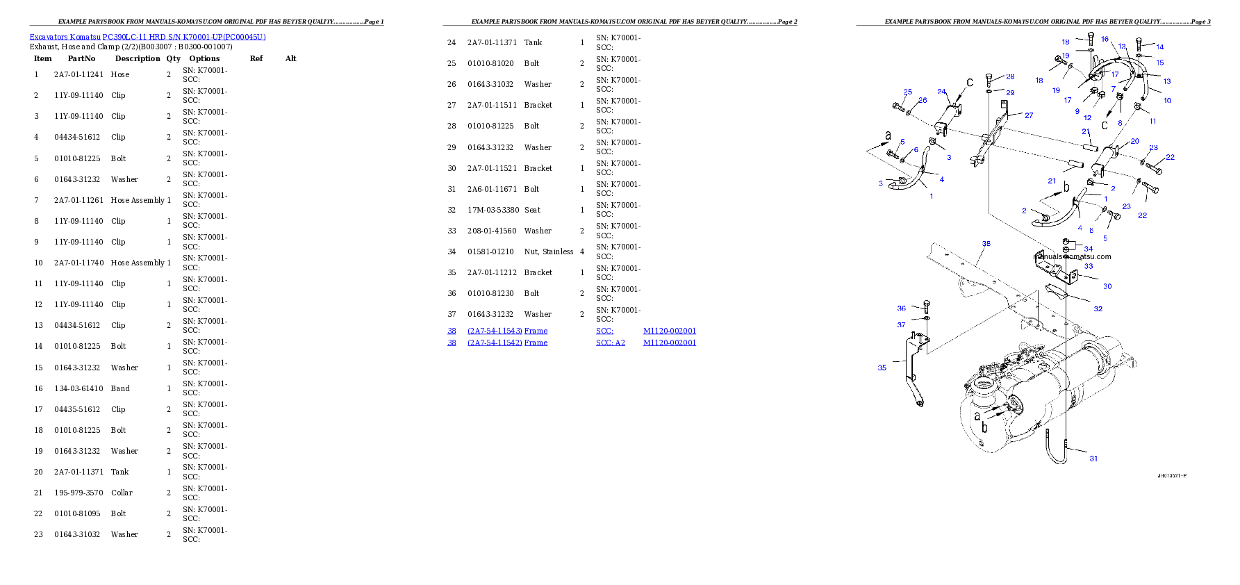 Protected: PC390LC-11 HRD S/N K70001-UP Partsbook