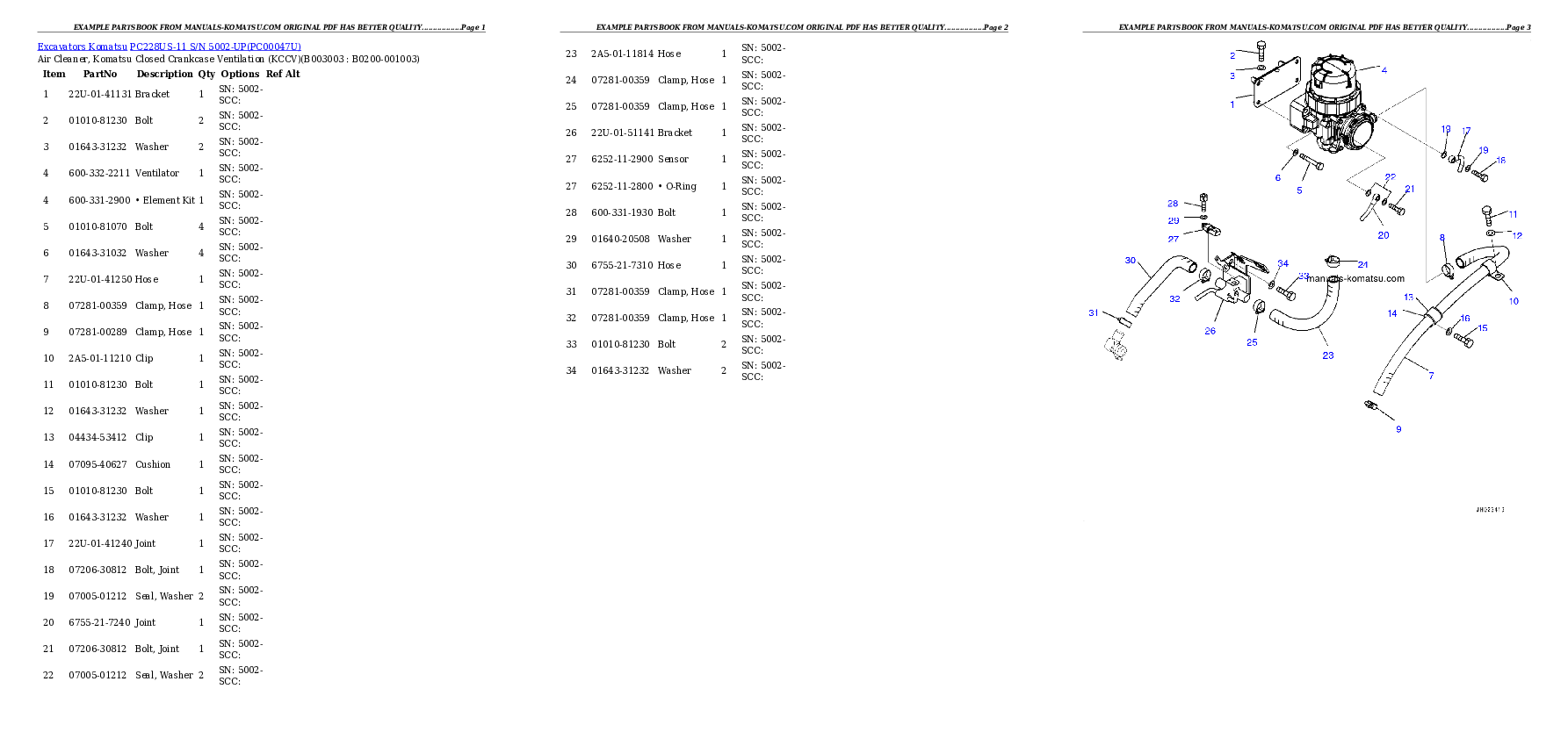 Protected: PC228US-11 S/N 5002-UP Partsbook