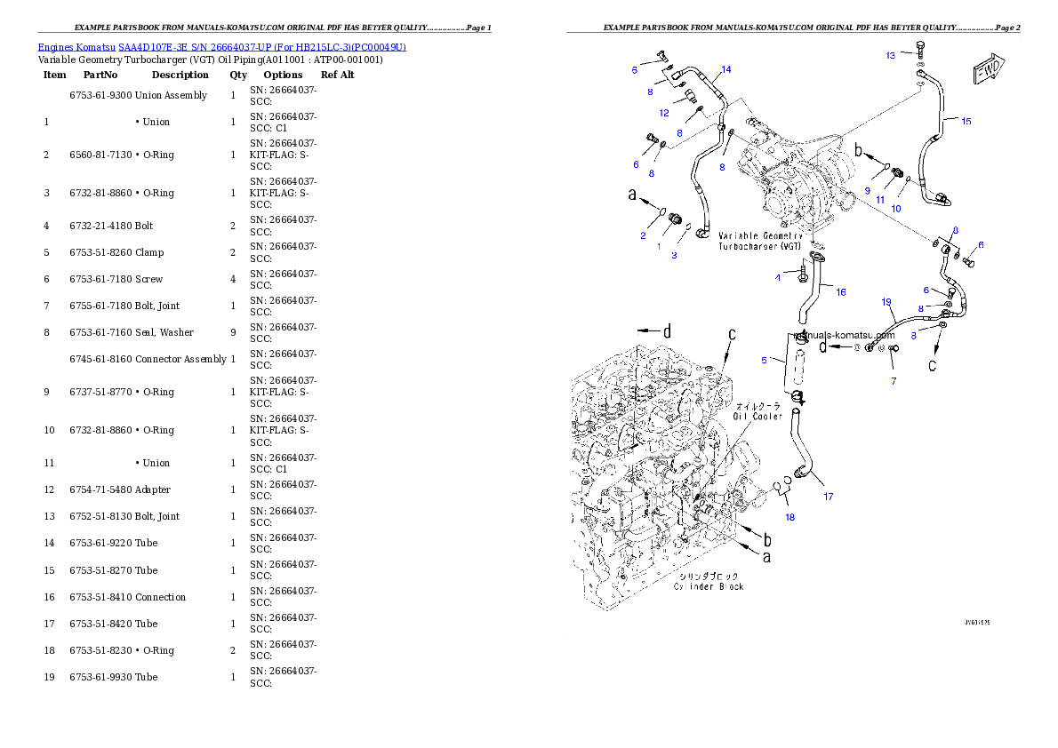 Protected: SAA4D107E-3E S/N 26664037-UP (For HB215LC-3) Partsbook