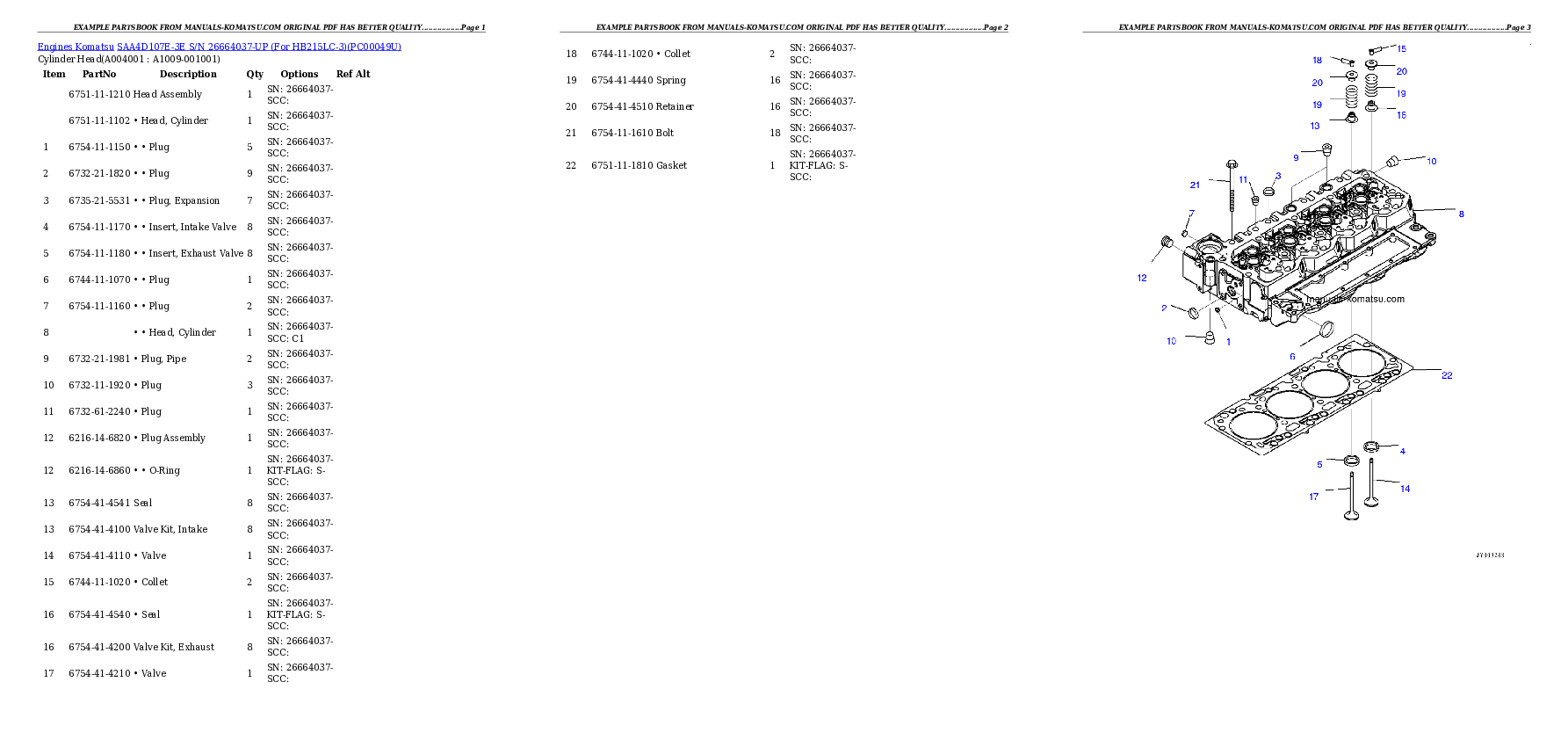 Protected: SAA4D107E-3E S/N 26664037-UP (For HB215LC-3) Partsbook