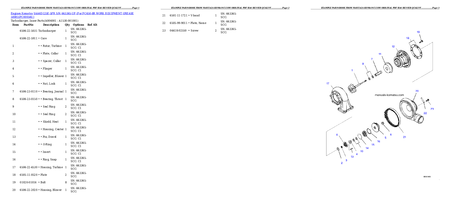 Protected: SAA6D125E-5FR S/N 663365-UP (For PC450-8R WORK EQUIPMENT GREASE 500H) Partsbook