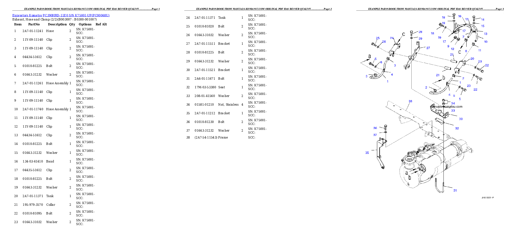 Protected: PC390HRD-11E0 S/N K75001-UP Partsbook