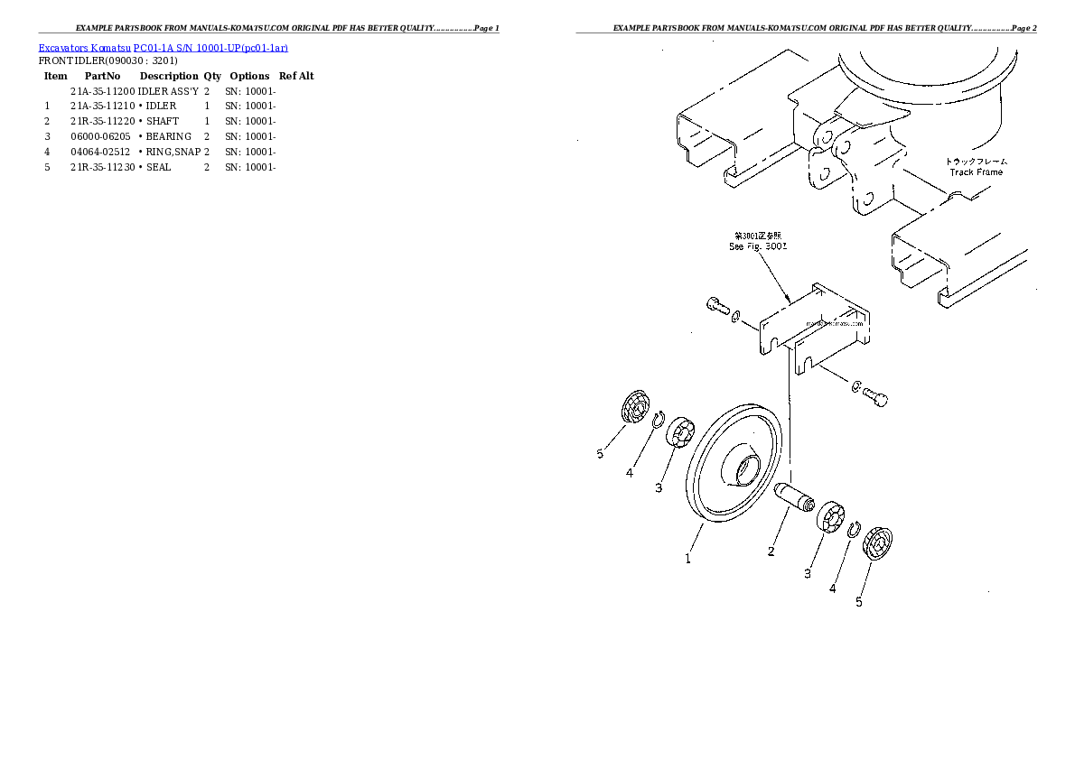 Protected: PC01-1A S/N 10001-UP Partsbook