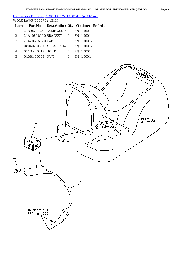 Protected: PC01-1A S/N 10001-UP Partsbook