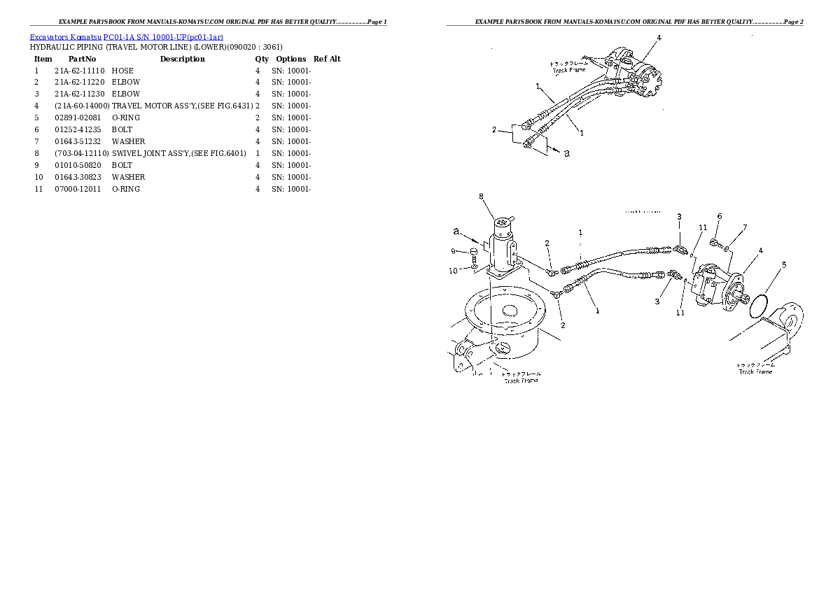 Protected: PC01-1A S/N 10001-UP Partsbook