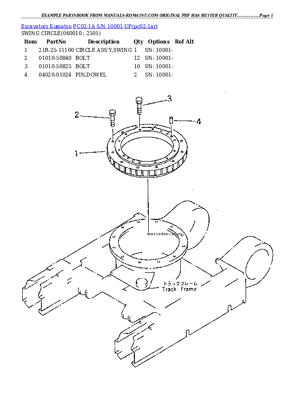 Protected: PC02-1A S/N 10001-UP Partsbook