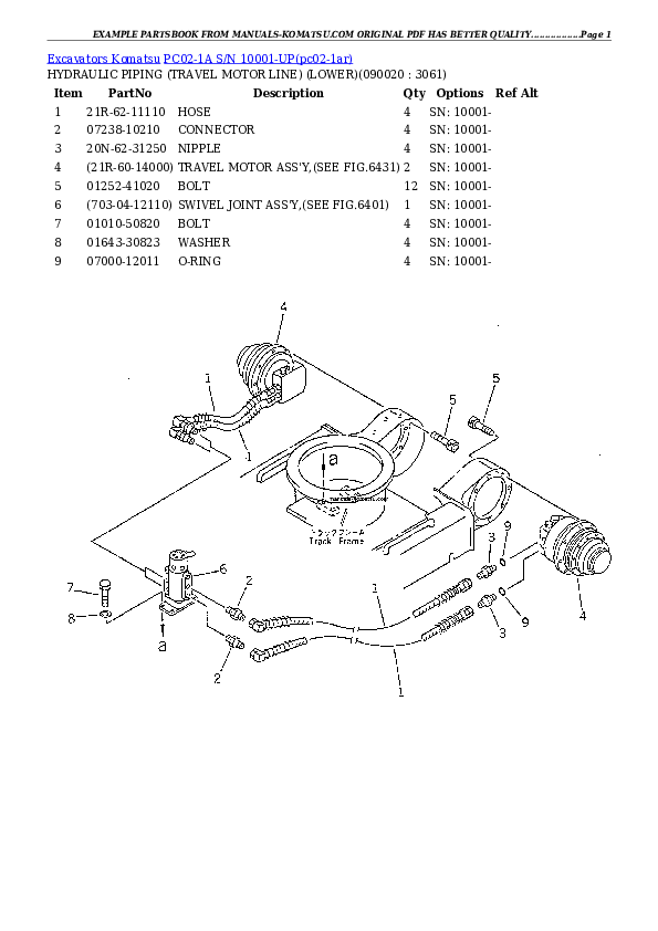 Protected: PC02-1A S/N 10001-UP Partsbook