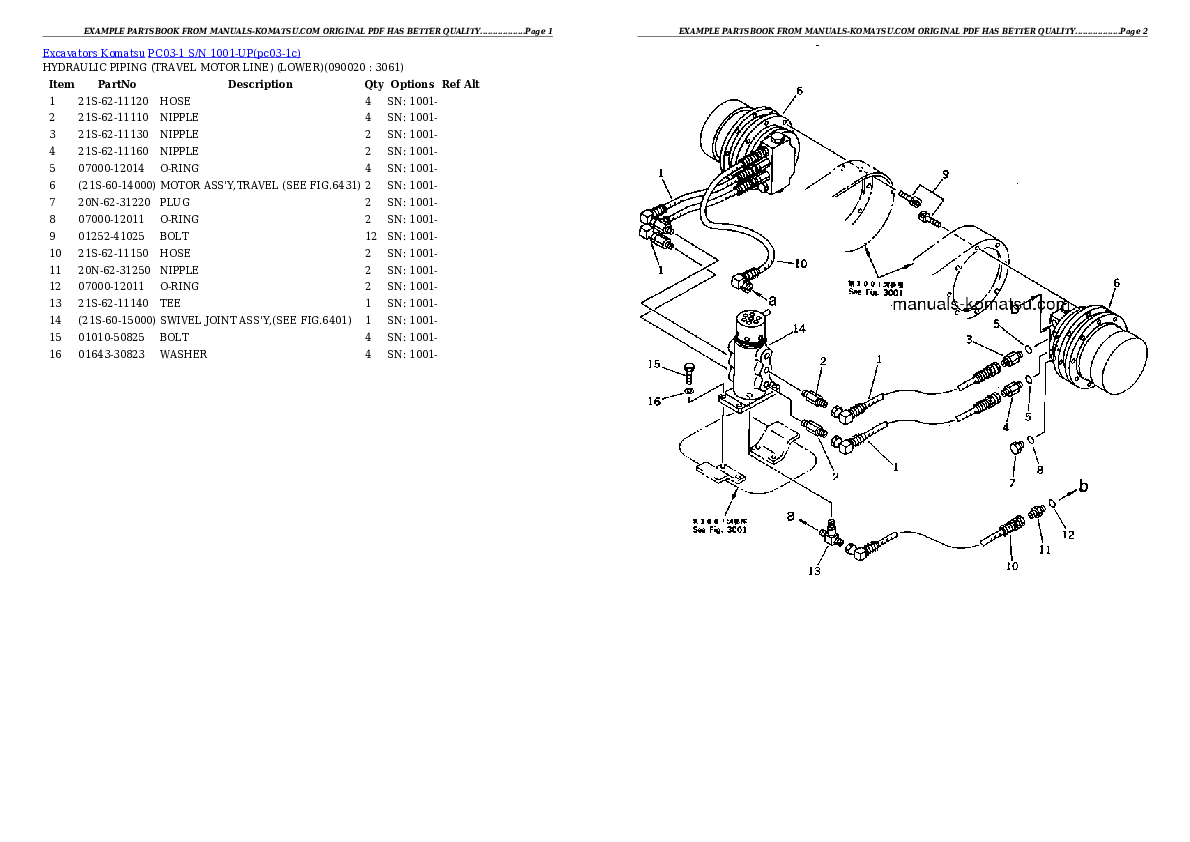 Protected: PC03-1 S/N 1001-UP Partsbook