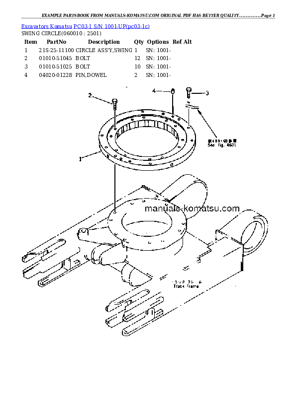 Protected: PC03-1 S/N 1001-UP Partsbook