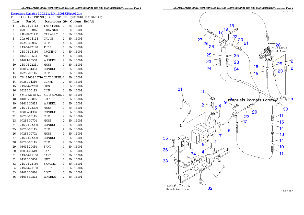 Protected: PC03-2-A S/N 15001-UP Partsbook