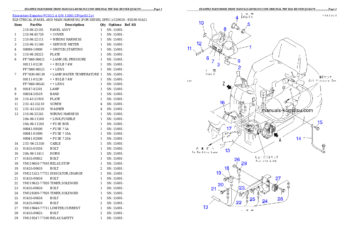 Protected: PC03-2-A S/N 15001-UP Partsbook