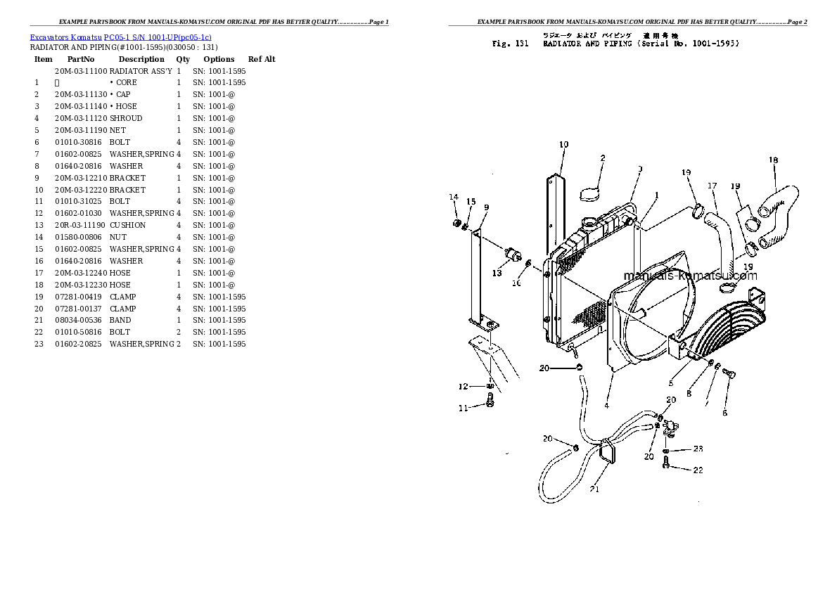 Protected: PC05-1 S/N 1001-UP Partsbook