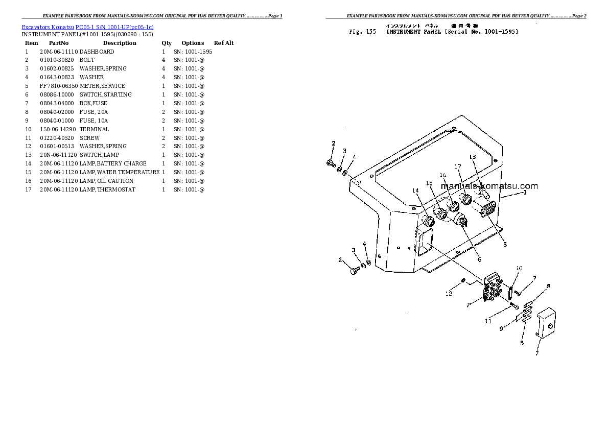 Protected: PC05-1 S/N 1001-UP Partsbook