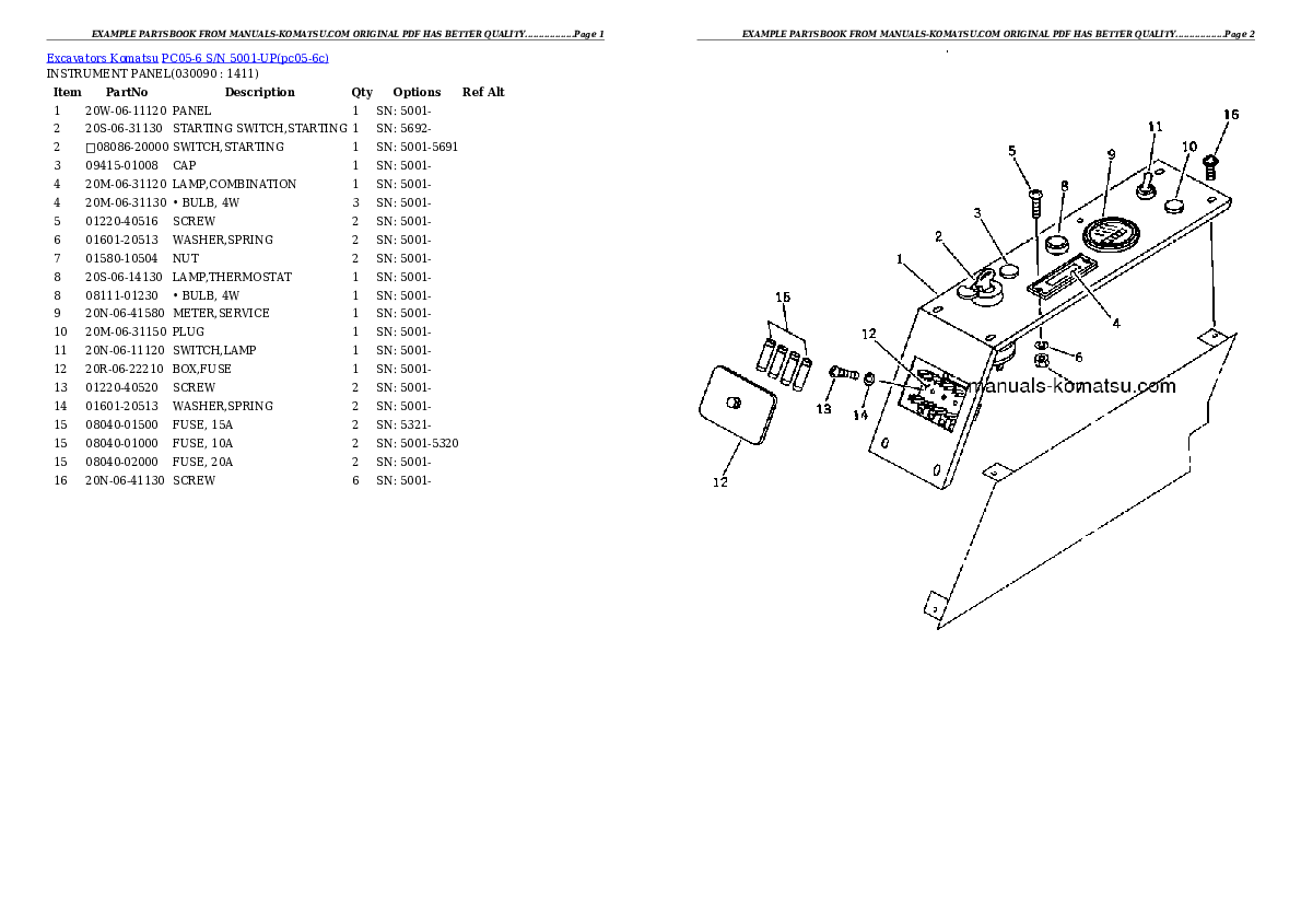 Protected: PC05-6 S/N 5001-UP Partsbook