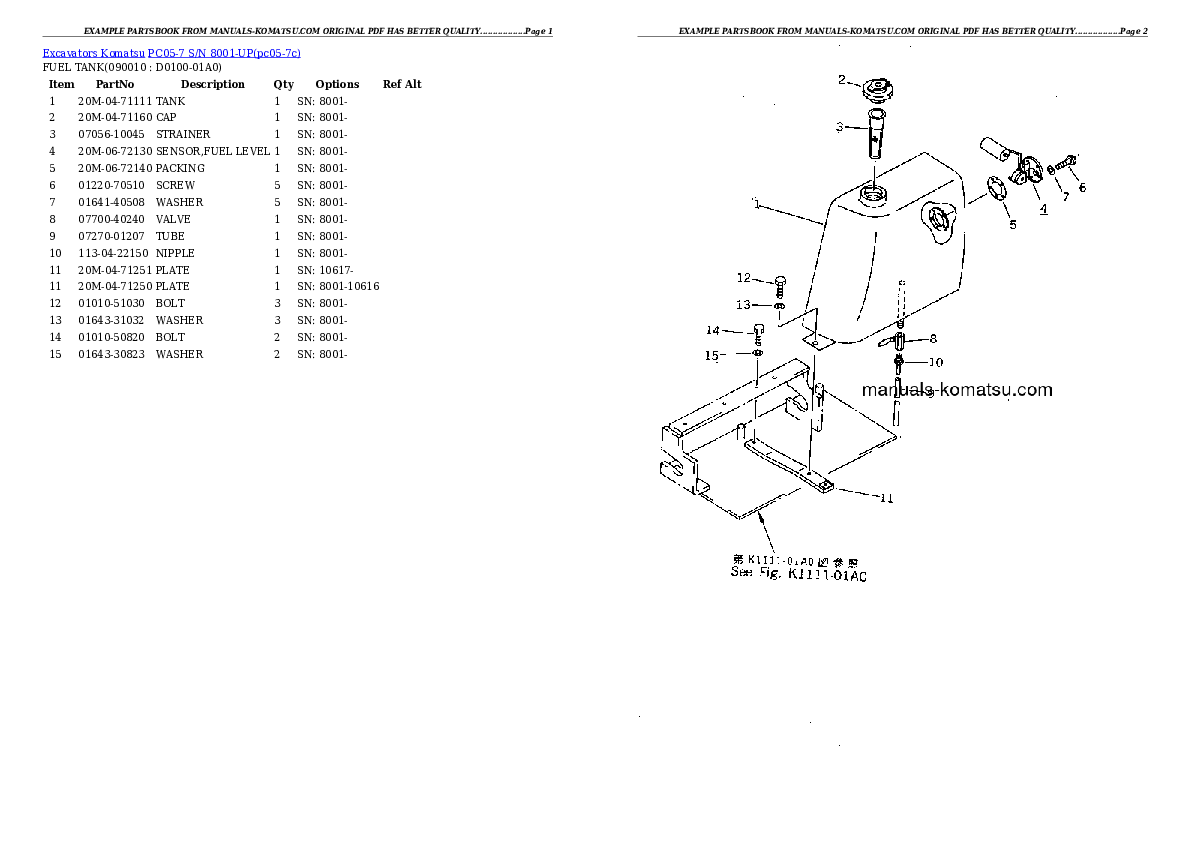 Protected: PC05-7 S/N 8001-UP Partsbook