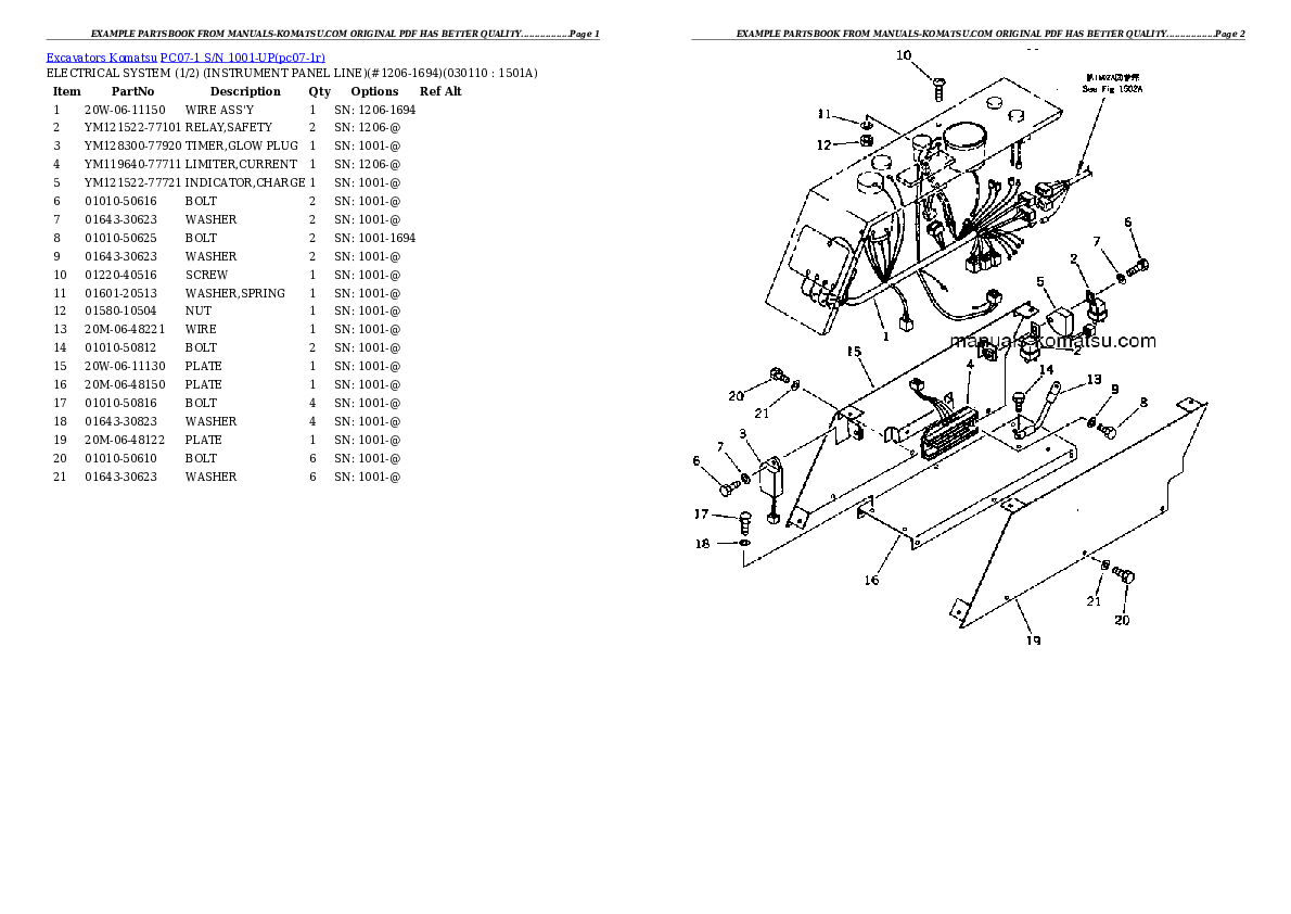 Protected: PC07-1 S/N 1001-UP Partsbook
