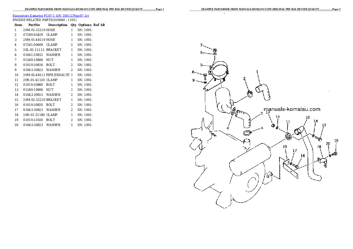 Protected: PC07-1 S/N 1001-UP Partsbook