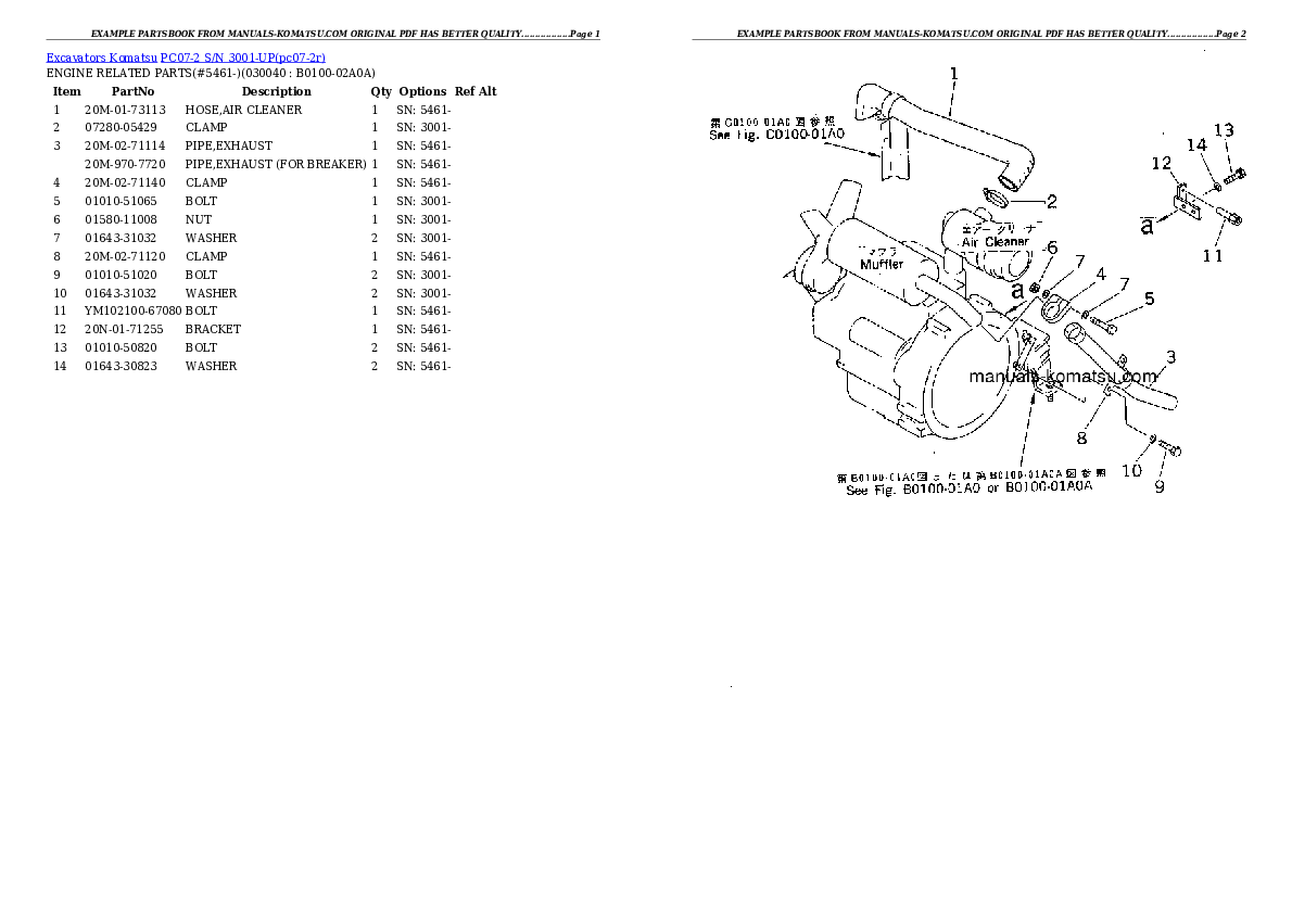 Protected: PC07-2 S/N 3001-UP Partsbook