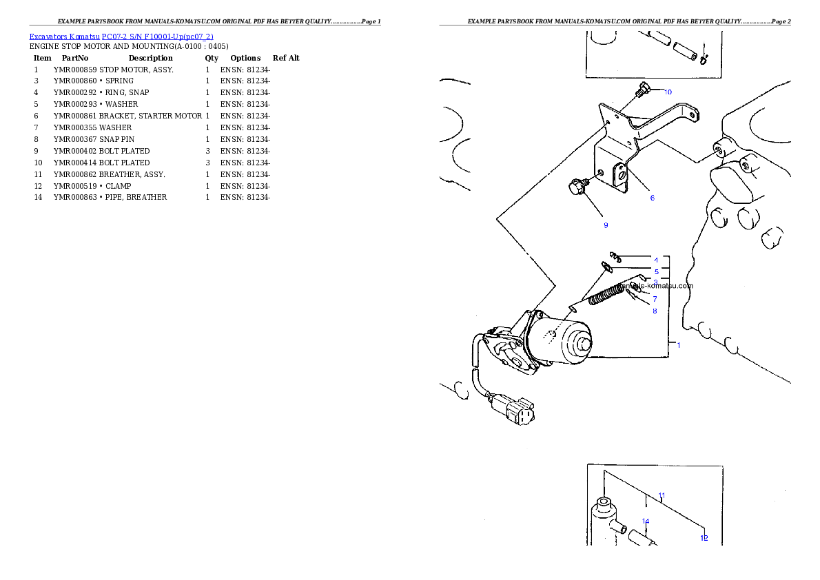 Protected: PC07-2 S/N F10001-Up Partsbook