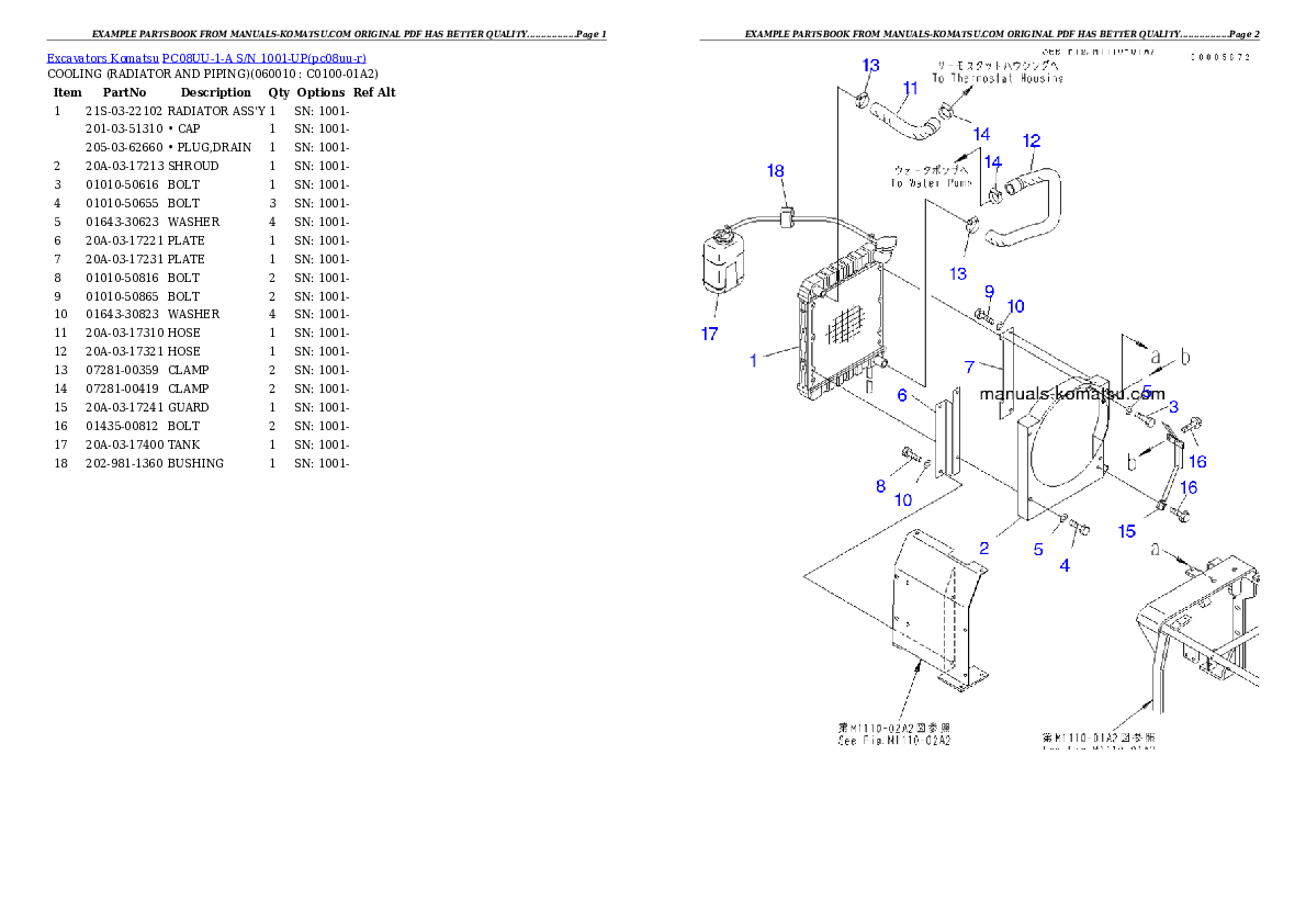 Protected: PC08UU-1-A S/N 1001-UP Partsbook
