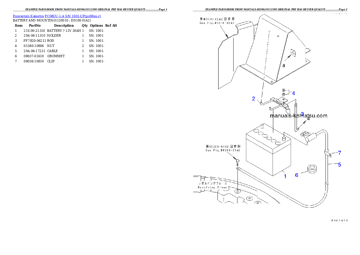 Protected: PC08UU-1-A S/N 1001-UP Partsbook
