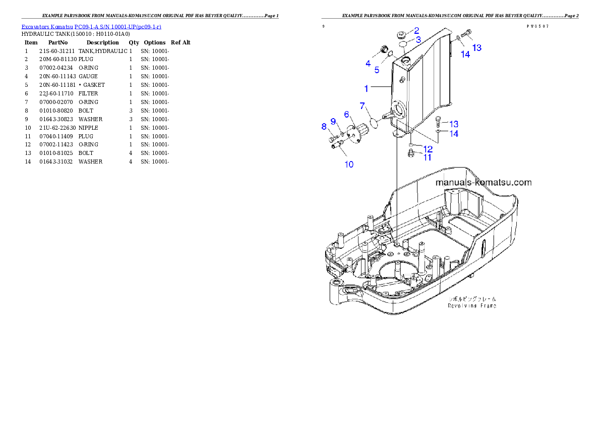 Protected: PC09-1-A S/N 10001-UP Partsbook