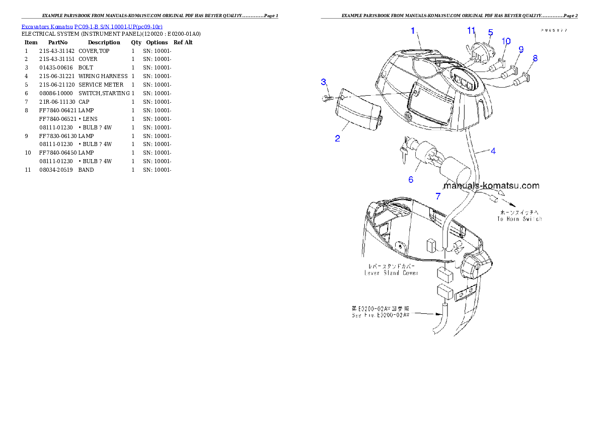 Protected: PC09-1-B S/N 10001-UP Partsbook