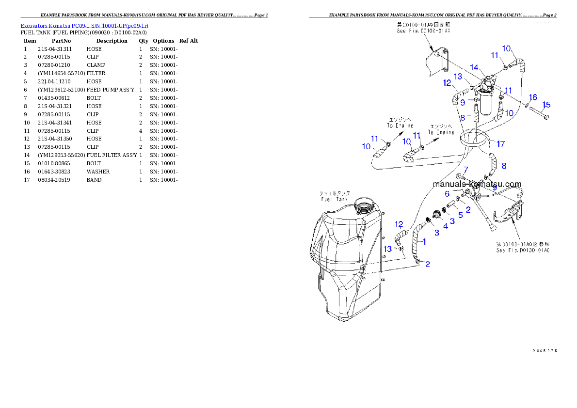 Protected: PC09-1A S/N 10001-UP Partsbook