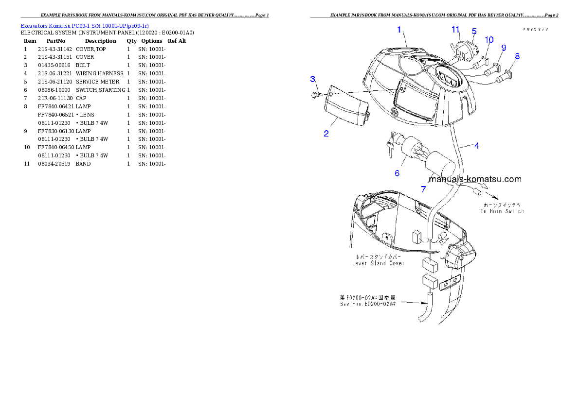Protected: PC09-1A S/N 10001-UP Partsbook
